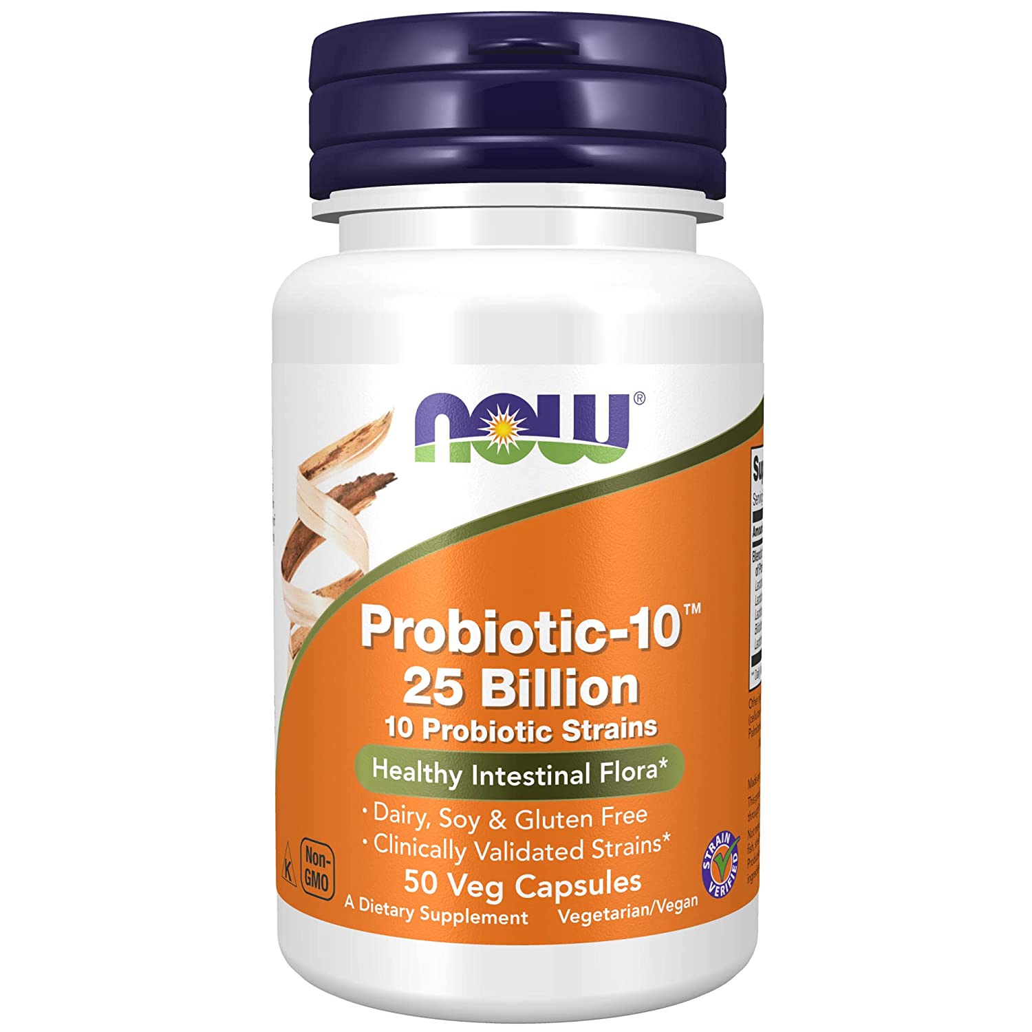 Now Foods Probiotic-10, 25 Billion - Pack of 50 Capsules