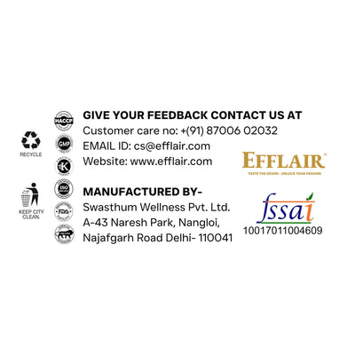 Efflair Premium Chocolate for Men & Women | Indulgence with Natural Herbs | Romantic Gift | Gluten-Free & Vegan | 2x20g
