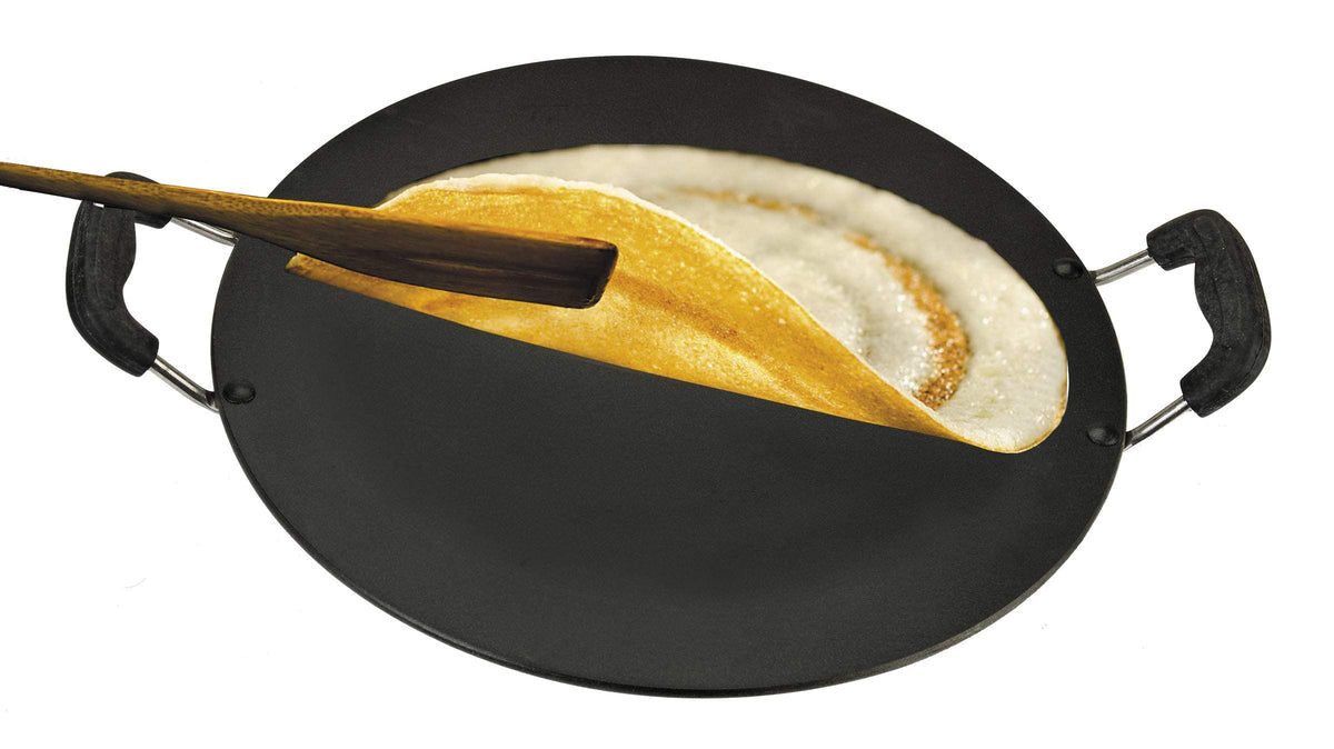 Anjali D PMTD12 Multi Tawa Deluxe Platinum Flat Tawa With Heat Resistant sturdy 2 Side Handle Triple Coating Non stick Tawa for Multie Purpose Food Item Making PMTD12
