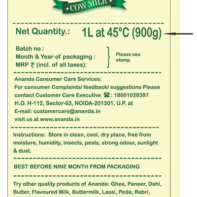 ANANDA Cow GHEE 900 ML