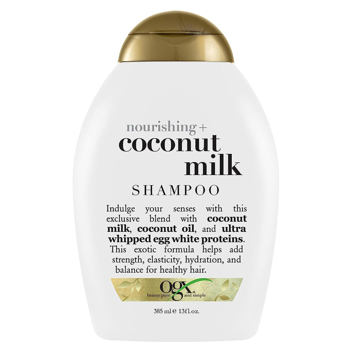 2x OGX Nourishing + Coconut Milk Nourishing Moisturizing Shampoo - Pack of 2 - (385ml each)