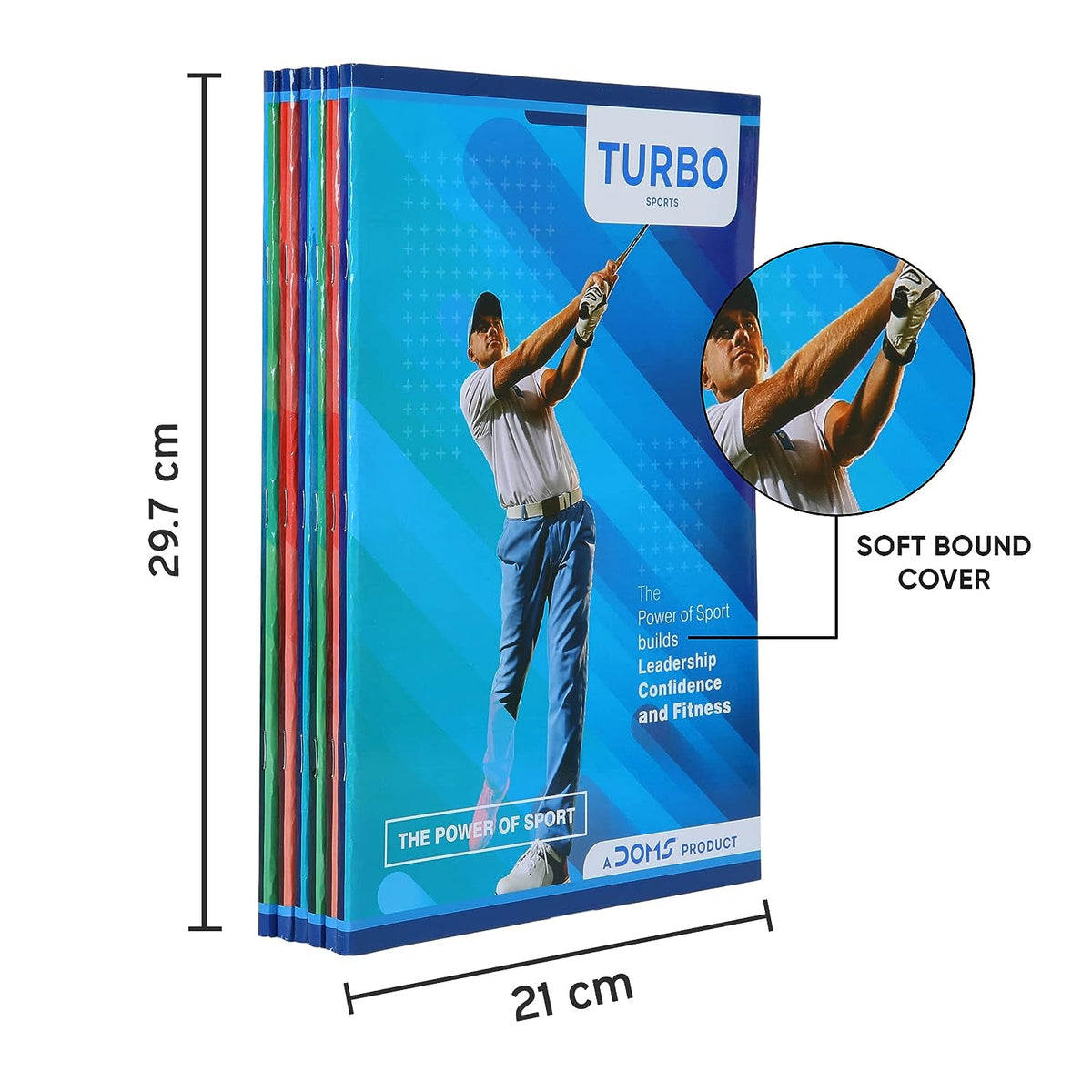 Doms The Power Of Sport Series Turbo Notebook - A4 - Unruled