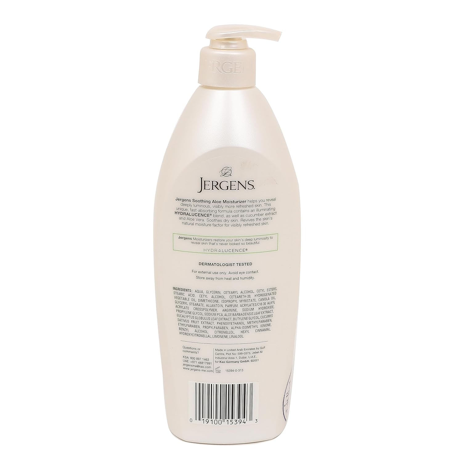 Jergens Soothing Aloe Refreshing Moisturizer (600 ml)