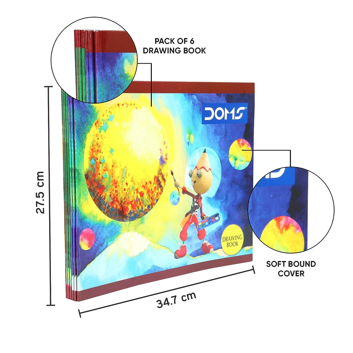 Doms Brown Drawing Book - Plain
