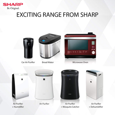 SHARP Atta and Bread Maker for Home, Kitchen | Fully Automatic Functions | 13 Pre Set Menu Including Gluten Free | 3 Crust Colours | Fruit & Nut Dispenser | LCD Display | Grey, Black I JAPAN QUALITY