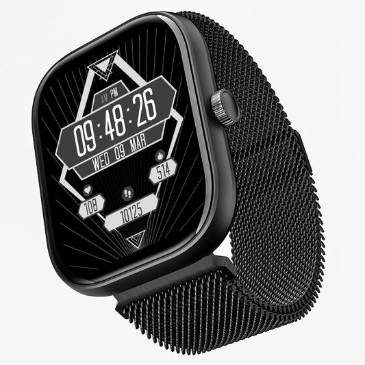 boAt Wave Sigma Smartwatch with 2.01" HD Display,Bluetooth Calling, Coins, DIY Watch Face Studio, 700+ Active Modes, HR&SpO2 Monitoring, Energy and Sleep Scores,IP67(Metal Black)