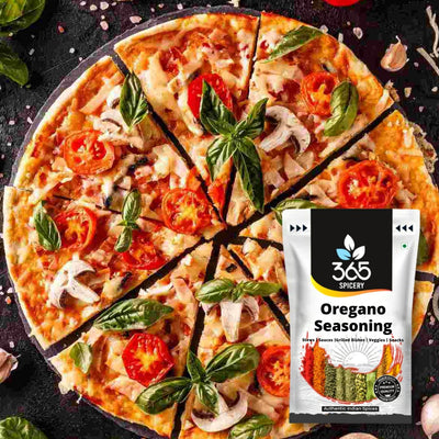 365 SPICERY Oregano Seasoning | Premium Blend of Oregano, Black Pepper, Chilli, Basil, and Garlic - 200 gm