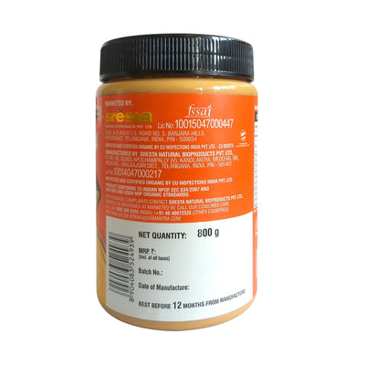 24 Mantra Organic Peanut Butter (Creamy) Bottle - 800gms | Pack of 1 | 100% Organic | Chemical Free & Pesticides Free | Unadulterated | No Added Sugar/Salt