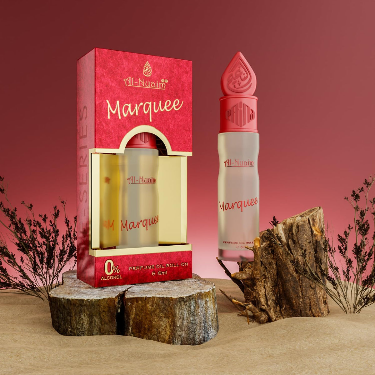 Al-Nuaim® E-Series Attar Roll On - 6ML | Unisex Attar | Exquisite Alcohol-Free Aromatic Fragrance Oil for Lasting Elegance and Charm (Marquee, Pack of 1)