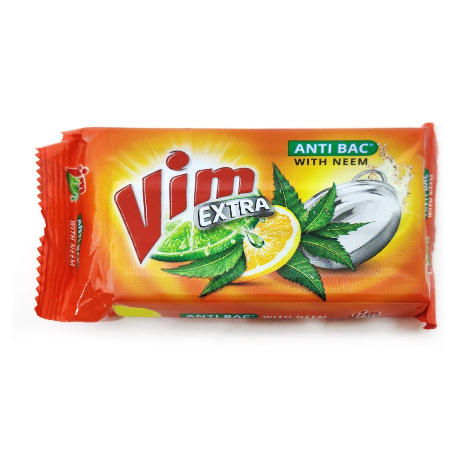 Vim Extra Anti-Bacterial Dishwash Bar, 130g (Neem)