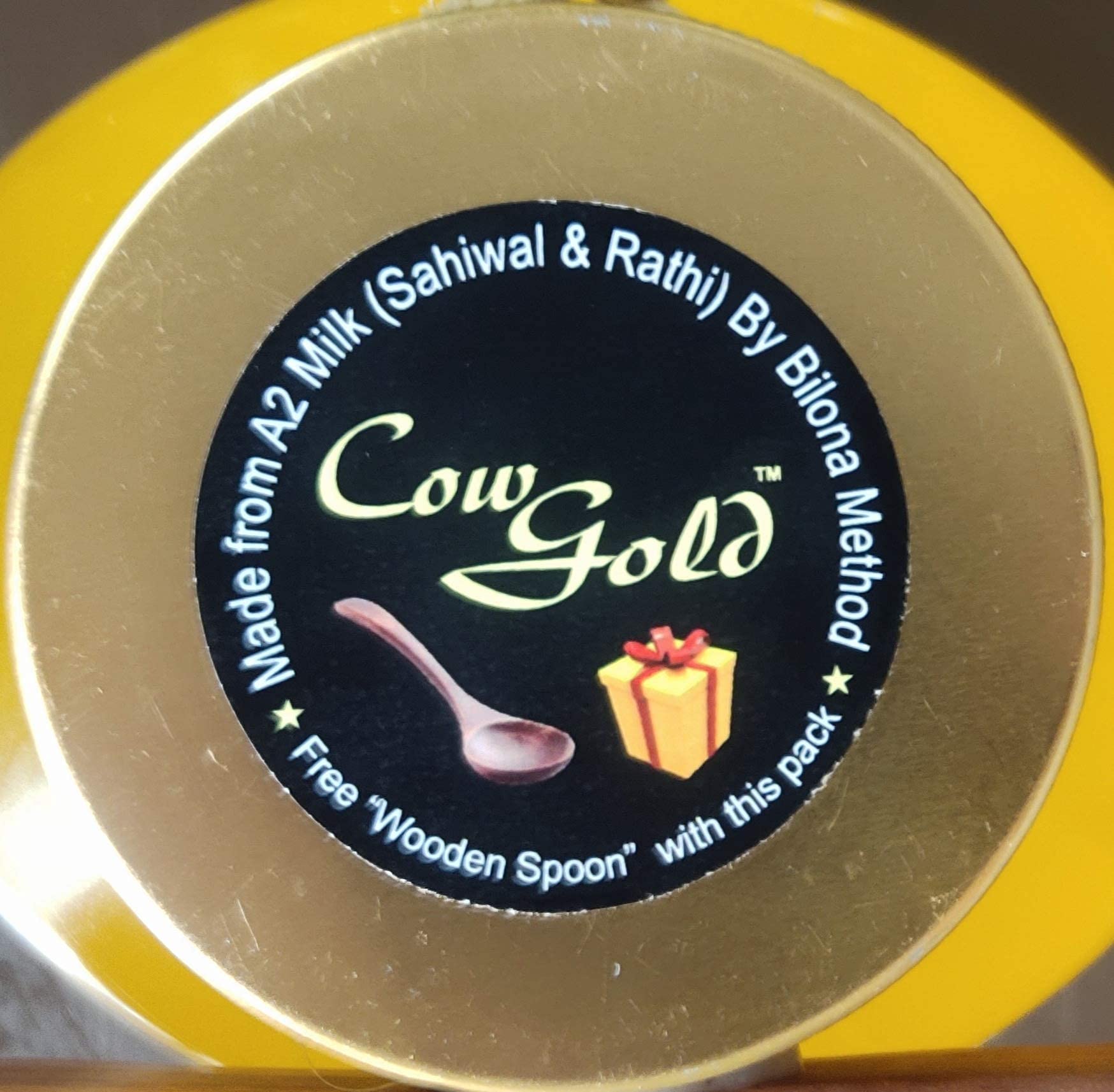 CowGold Desi Cow A2 Ghee (Sahiwal & Rathi Cow) Bilona Method 1 liter