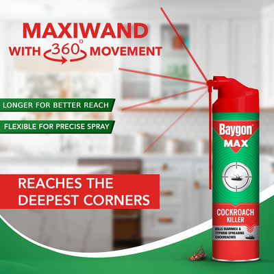 Baygon Max Cockroach Killer Spray, 625ml
