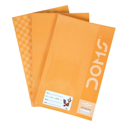 Doms Brown Cover Notebook - Single Line