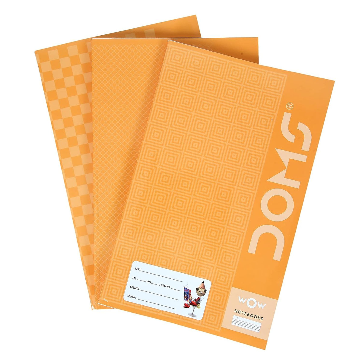 Doms Brown Cover Notebook - Single Line
