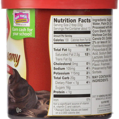 Betty Crocker Rich & Cream Frosting Dark Chocolate, 453 g