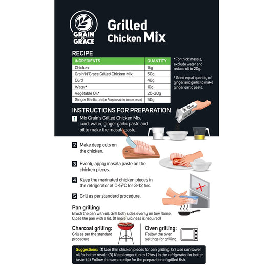 Grain n Grace Grilled Chicken Mix (100g)