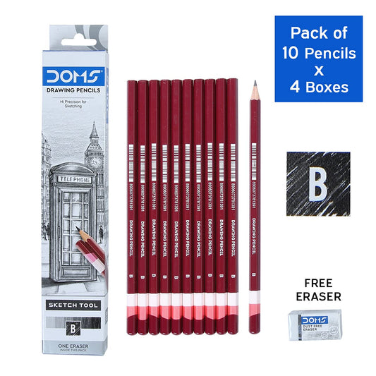 Doms Drawing & Sketching Graphite Pencils - Grade B