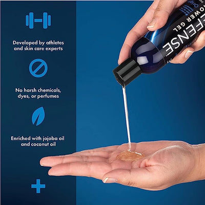 Defense Soap Antifungal Body Wash Shower Gel 236ML 100% Natural Antibacterial Tea Tree Oil And Eucalyptus Oil Helps Wash Away Ringworm, Jock Itch, Psoriasis, Yeast, And Athletes Foot