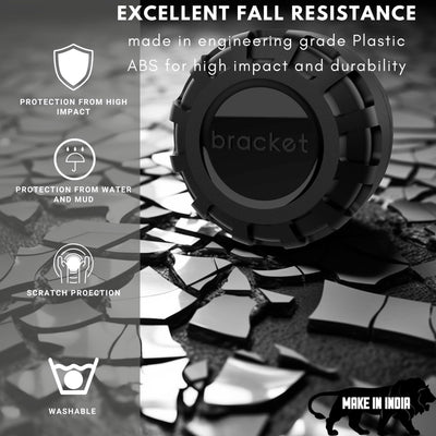 (2-Pack) Airtag Hard ABS Case, IPX8 Waterproof, Dust & Scratch Resistance, Rugged Strong & Sturdy AirTag case, Adhesive Stick-on Mount case (1N) & Magnetic Mount case (1N) [AirTag NOT Included]