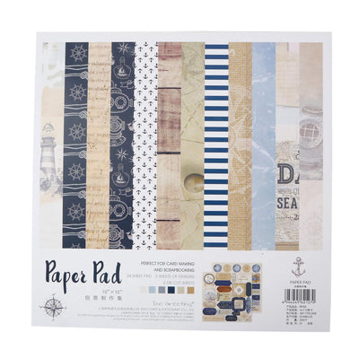 Eno Greeting Pattern Paper Book 10"X10" Design 8