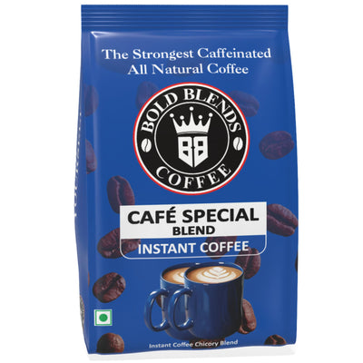 Bold Blends Cafe Special Blend 1 kg Instant Coffee Powder | Strongest Caffeinated Coffee | (5 * 200g) Bag | Medium Roast | Premium Blend of Arabica & Robusta to Energize Yourself
