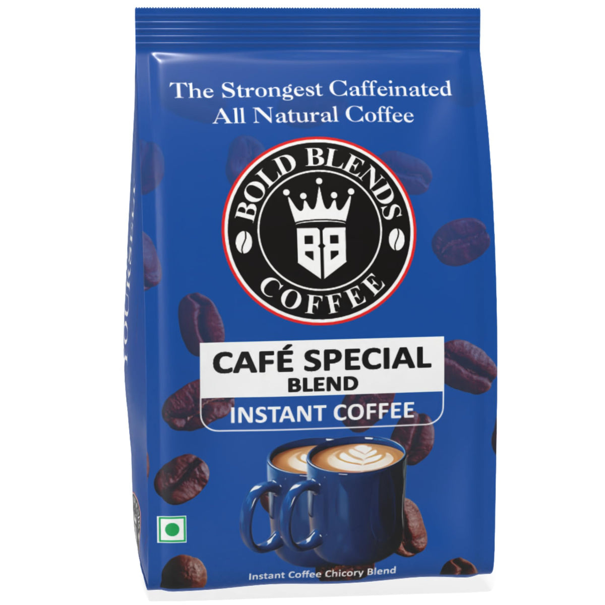 Bold Blends Cafe Special Blend 1 kg Instant Coffee Powder | Strongest Caffeinated Coffee | (5 * 200g) Bag | Medium Roast | Premium Blend of Arabica & Robusta to Energize Yourself