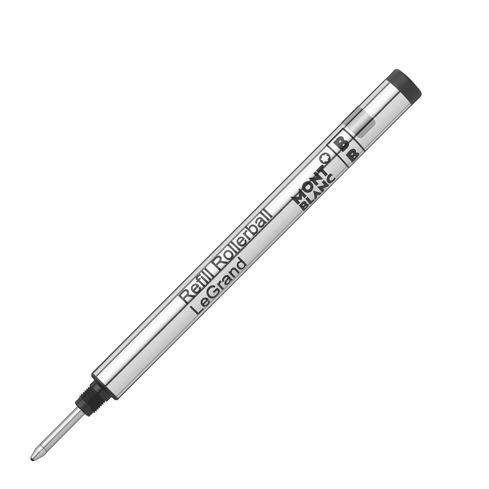 Montblanc Rollerball LeGrand Refills (B) Mystery Black 113840 - Pen Refills for Meisterstück LeGrand Rollerball Pens with a Broad Tip - 2 x Black Pen Cartridges