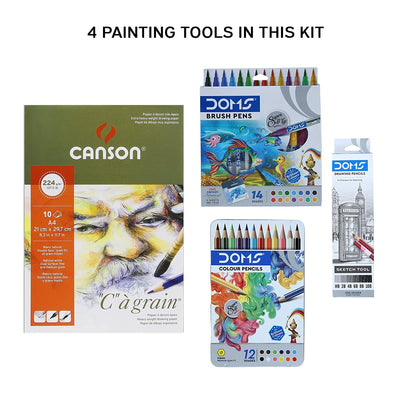 DOMS Art Inspiration Series Strokes & Series, Art Kit