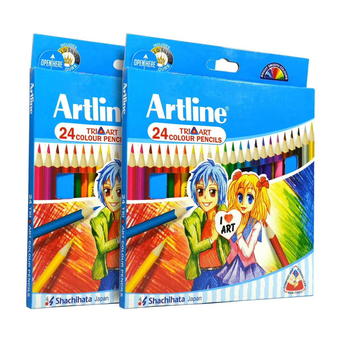 Artline Tri Art Colour Pencils