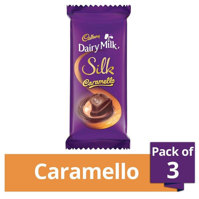 Cadbury Dairy Milk Silk Caramello Mocha, 136g (Pack of 3)