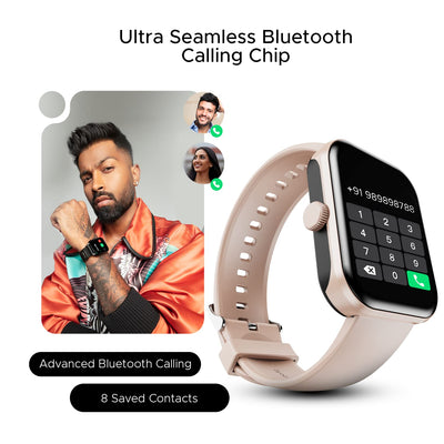 boAt Ultima Call Max Smart Watch with 2" Big HD Display, Advanced BT Calling, 100+ Sports Modes, 10 Days Battery Life, Multiple Watch Faces, IP68, HR & SpO2, Sedentary Alerts(Cherry Blossom)