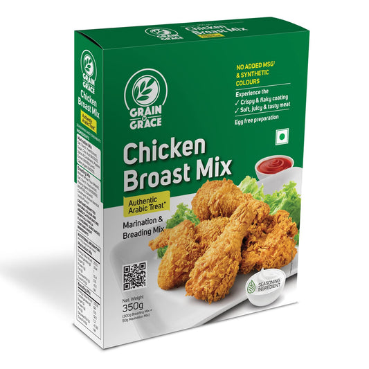 Grain n Grace Chicken Broast Mix - Authentic Arabic Treat (350g) Pack of 2