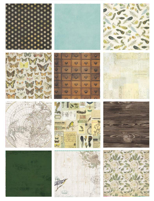 Eno Greeting Pattern Paper Book 25.4 x 25.4 cm (10"X10") Design 17E5205