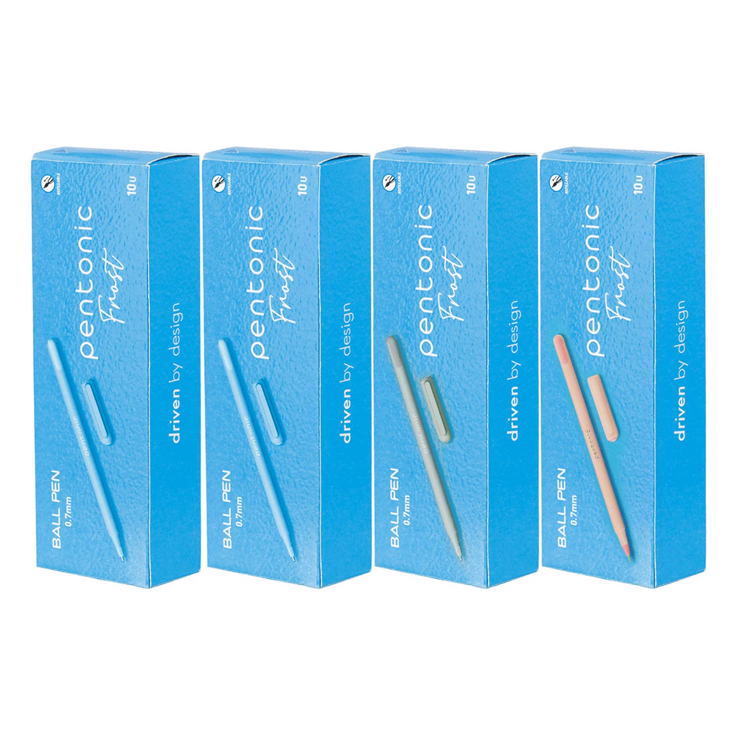 Pentonic 0.7mm Frost Ball Point Pen - Combo