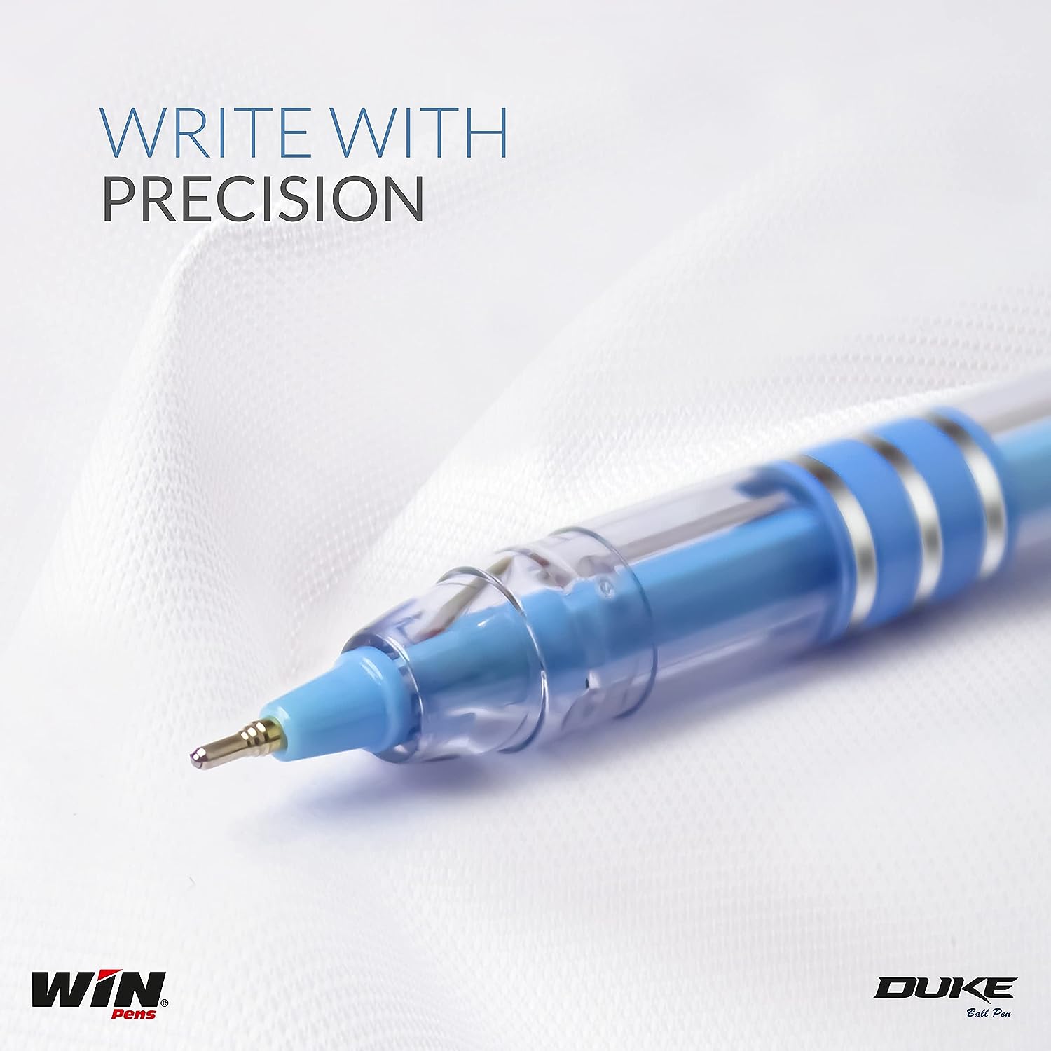 Win Duke 30 Pens (20 Blue Ink & 10 Black Ink) | 0.7mm Tip | Pastel Shades Body | Ergonomic Grip | Ball Pens for students | Smooth Writing | Ideal for School Office & Business| Budget Friendly Ball Pens