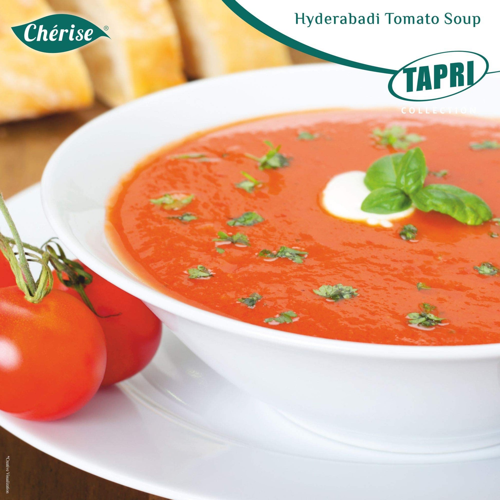 Cherise Tapri Premium Hyderabadi Tomato Soup Premix, 13 g x 7 Sachets (Pack of 2)