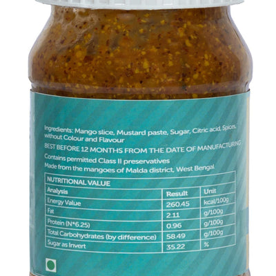 biswa bangla - where the world meets bengal Aam Kasundi (Mango-Mustard Sauce/Pickle) Sweet - 200Gm - Pack Of 2