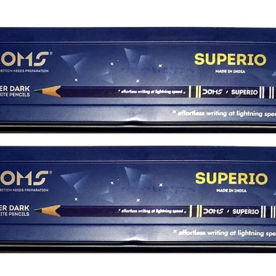 Doms Superio Super Dark Hb/2 Graphite Pencil Tin Box Pack
