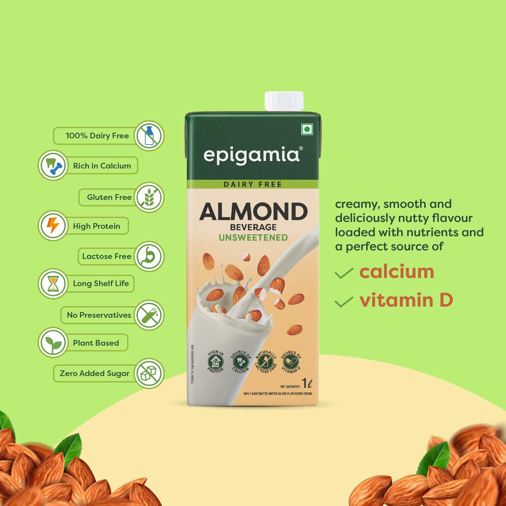 Epigamia Unsweetened Almond Milk