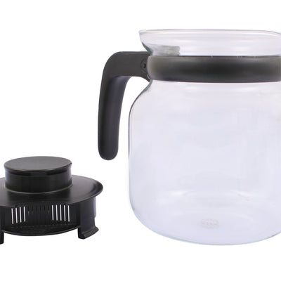 Borosil Glass Carafe with Strainer, 1 Litre, Transparent