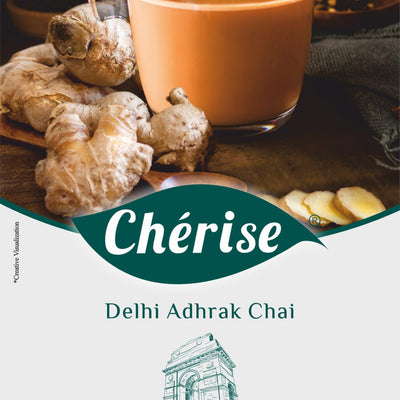 Cherise Tapri Premium Delhi Adhrak Chai, Instant Tea Premix (23 g x 7 Sachets)