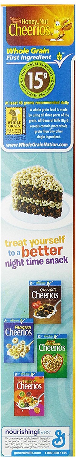 General Mills Honey Nut Cheerios Sweetened Whole Grain Oat Cereal With Real Honey & Natural Almond Flavor, 12.24 Oz 347 G