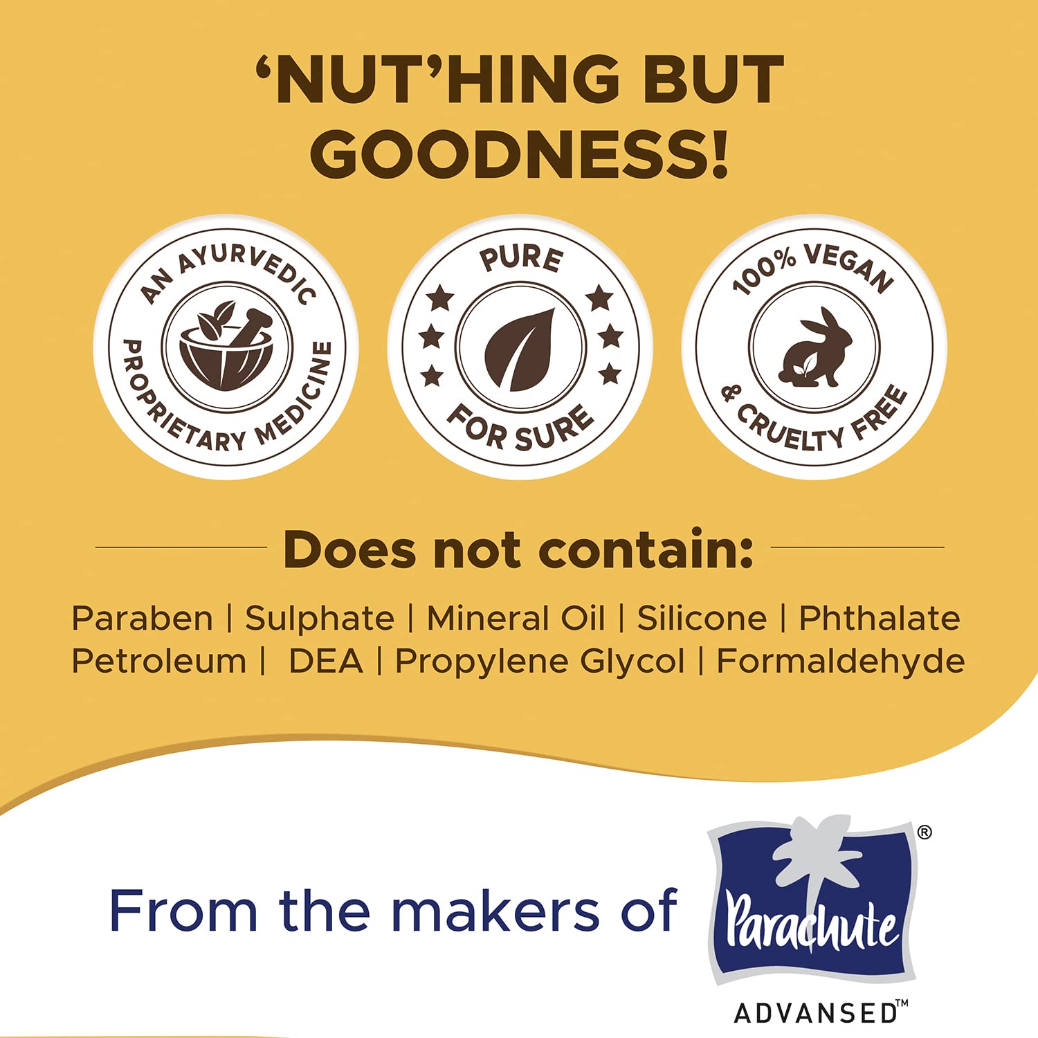Coco Soul Hair Fall Control Ayurvedic Hair Oil with Bhringraj | Banyan Tree Roots | Hibiscus | Amla | Black Sesame & Methi - Makers of Parachute Advansed 95ml