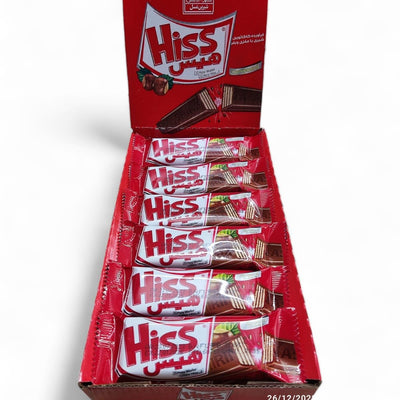 24x Hiss 2 Finger Wafer Chocolate - Pack of 24 pcs - 504g