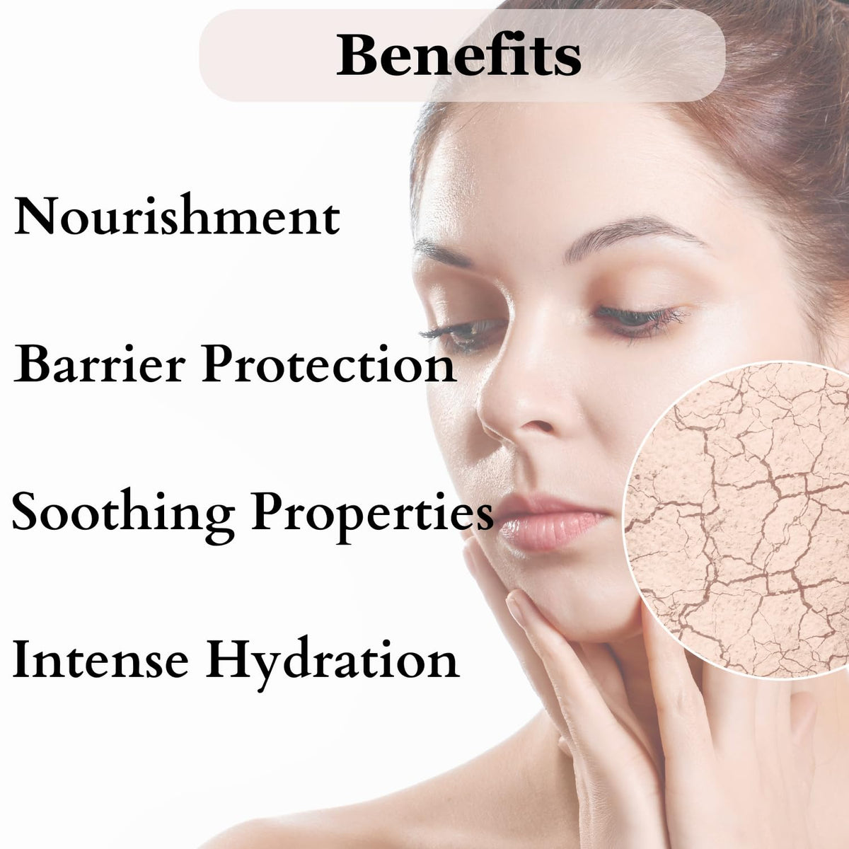 Dermistry Sensitive & Dry To Very Dry Skin Hydrating Deep Moisturizer Face Cream For Winters with Shea Butter Hyaluronic Acid-50ml