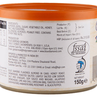 Blue Diamond Almonds, Honey Roasted, 150g