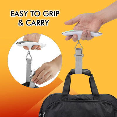 Billebon Weighing Scale for Luggage with LCD Display. 50kg Weighting Scale Limit Weighing Machine Suitable for Flights and Travel Bags