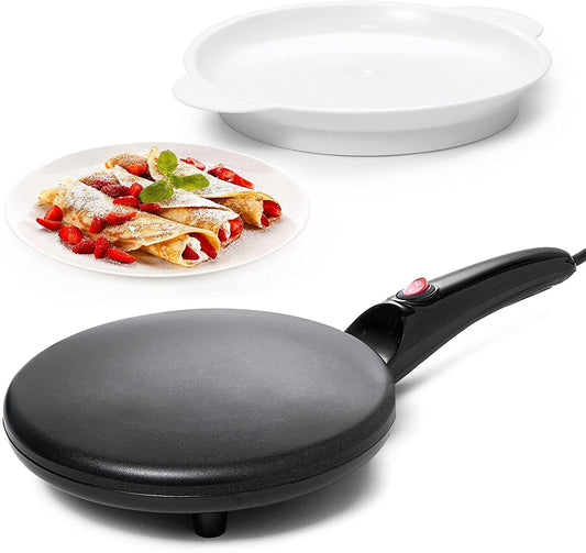 COLBEX® Electric Griddle Crepe Maker Hot Plate Cooktop Non-stick Coating Automatic Temperature Control, Dosa Maker, Dhosa, Fully automatic pancake pan (110V-220V)