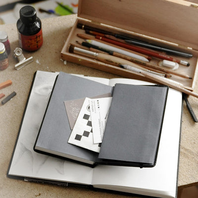Canson Universal 96 GSM Light Grain 10.2 x 15.2 cm Drawing Paper Hardbound Book (White, 112 Sheets)