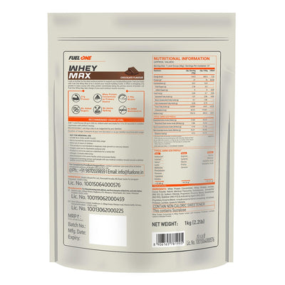 FUELONE Whey Max - Chocolate, with Shaker
